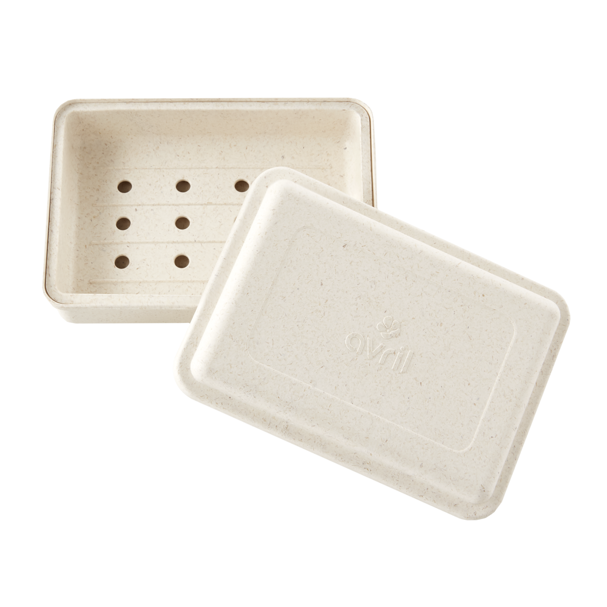 Boîte à savon égouttoir en bioplastique