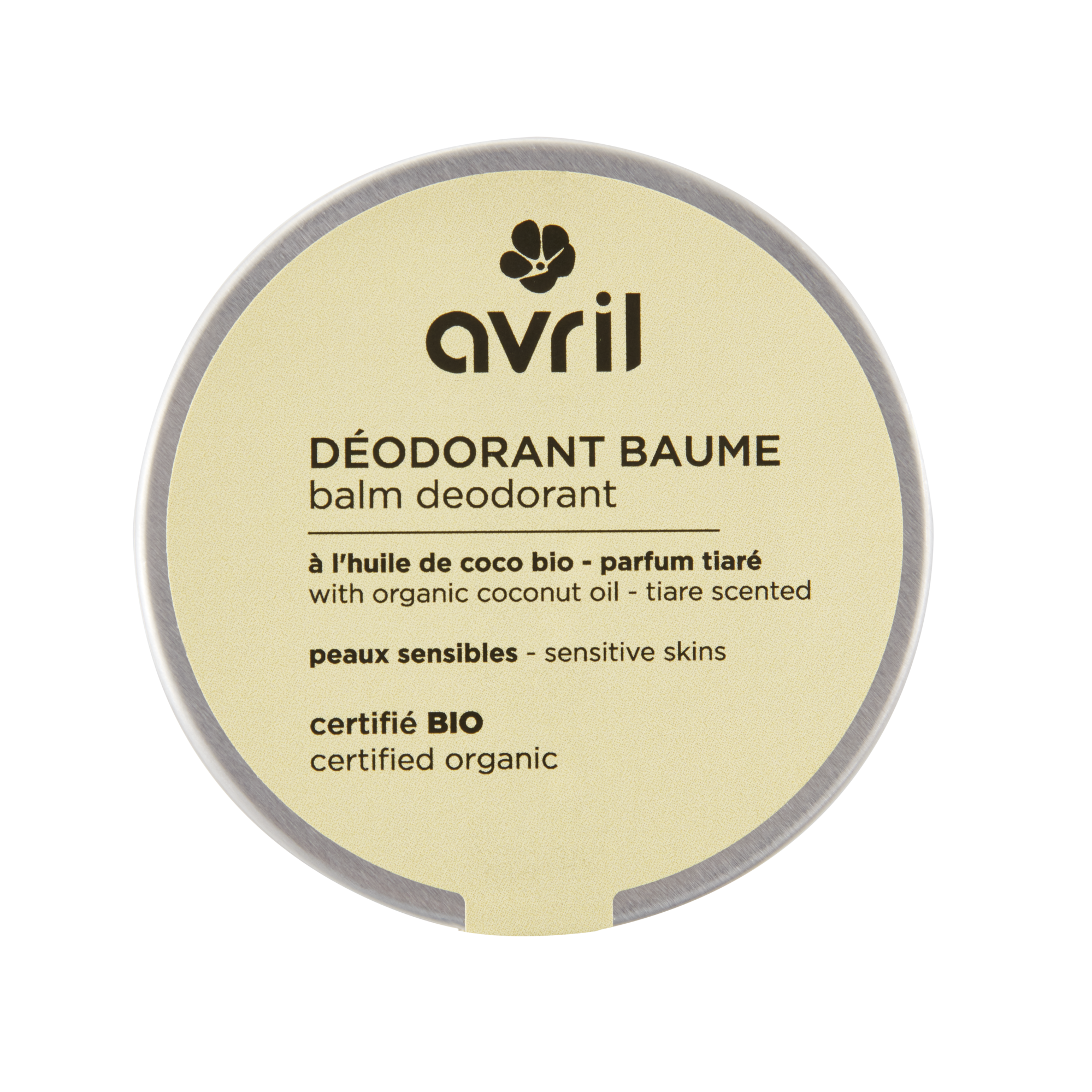 Déodorant baume peaux sensibles Tiaré