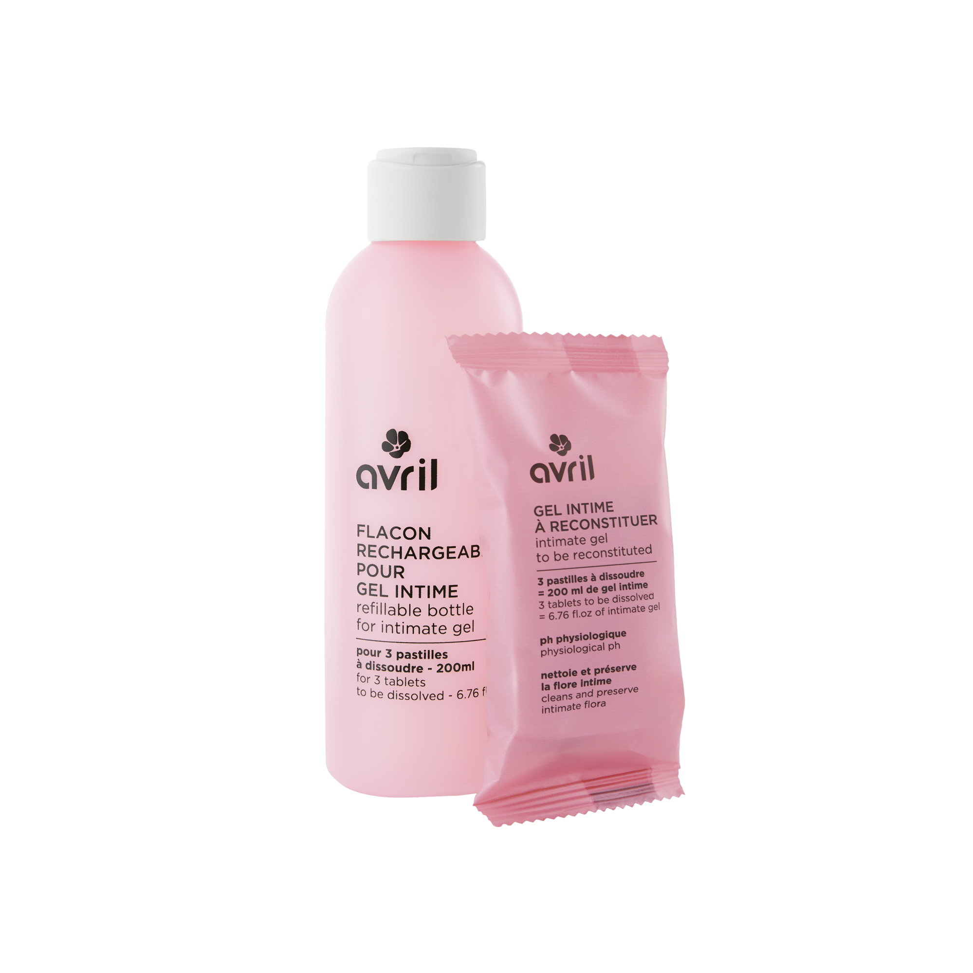 Intimate gel to be reconstituted