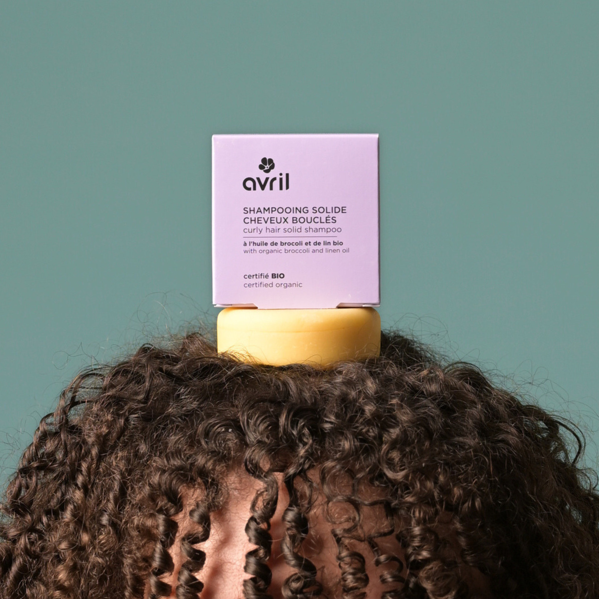 Champú sólido para cabello rizado