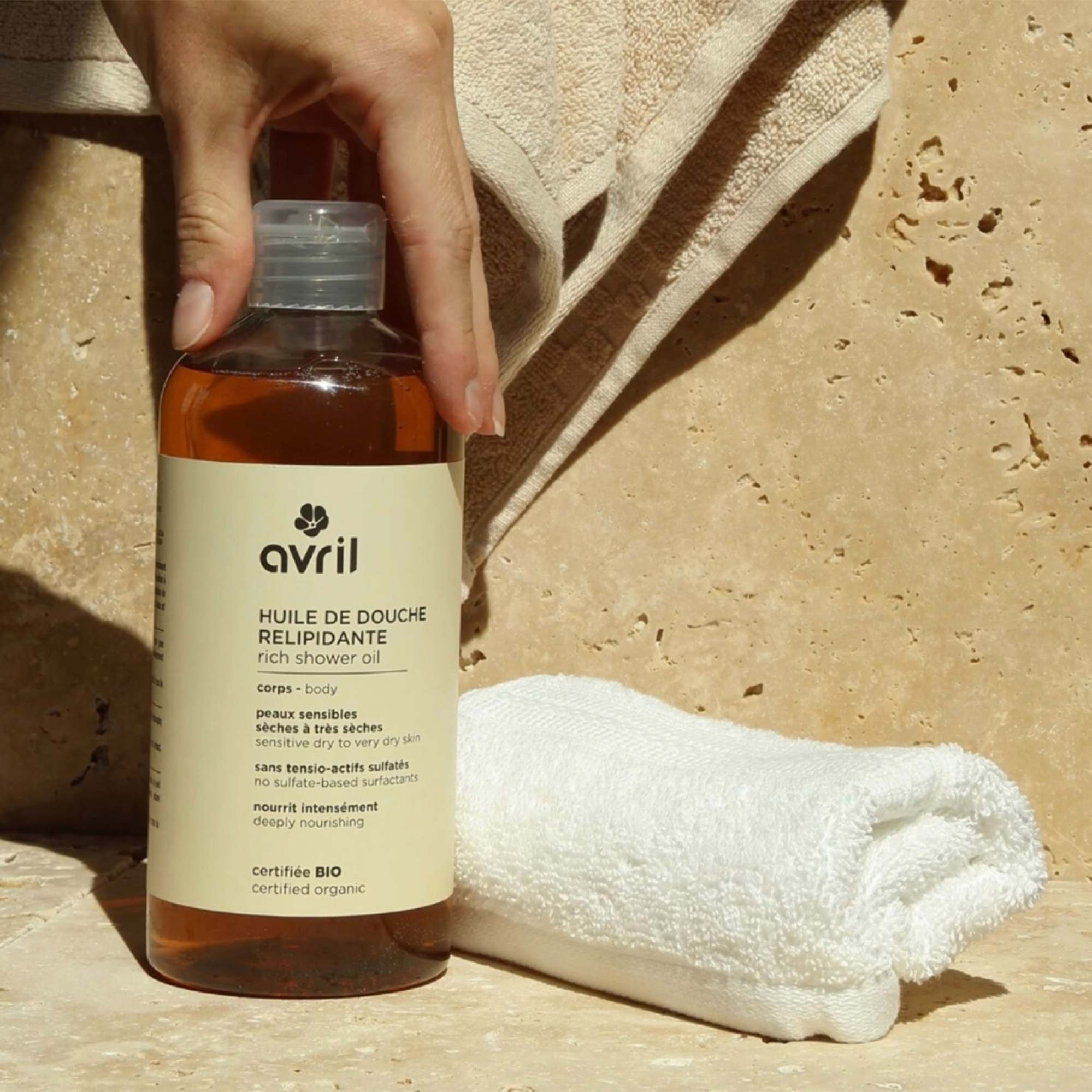Replenishing shower oil