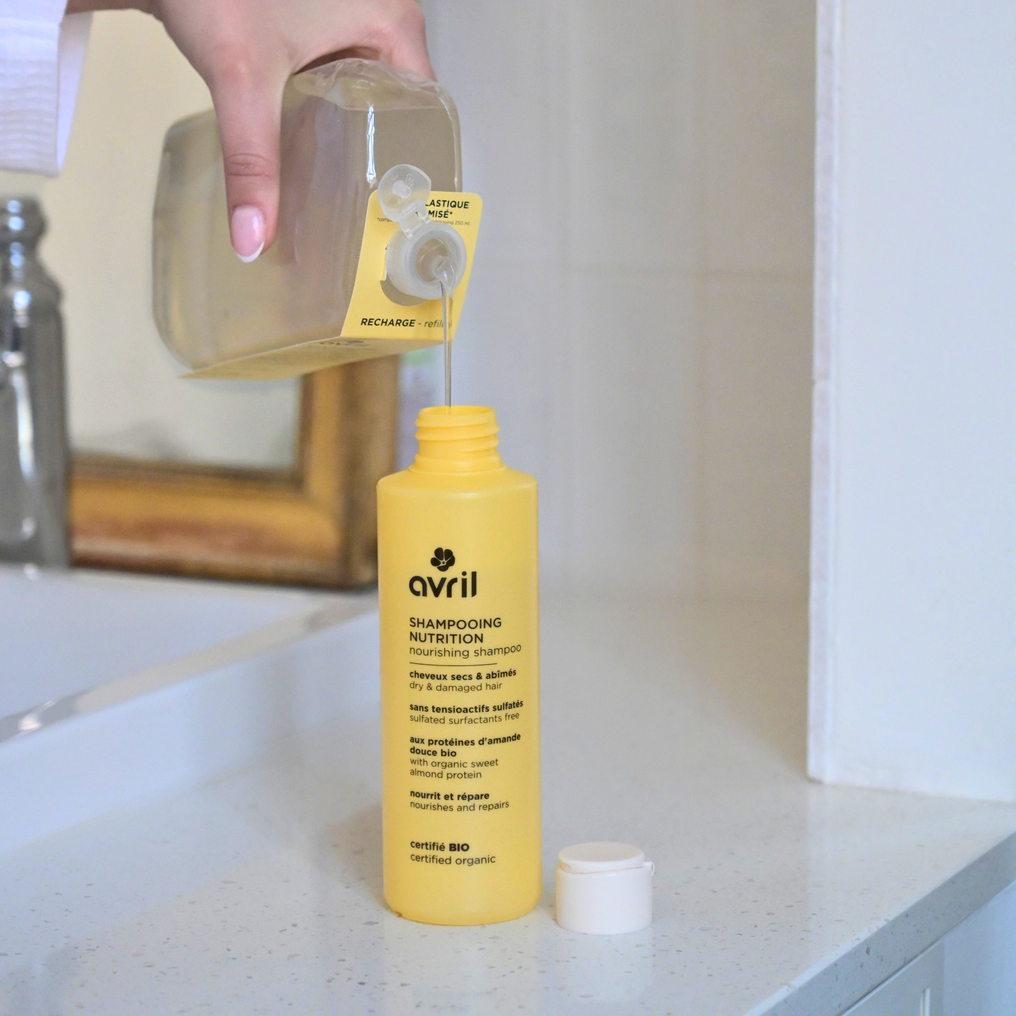 Recharge shampooing nutrition  - cheveux secs & abîmés