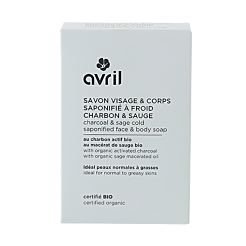 Savon à froid visage & corps charbon & sauge