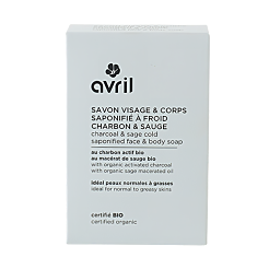 Charcoal & sage cold process face & body soap