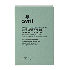 Geranium & sage cold process face & body soap