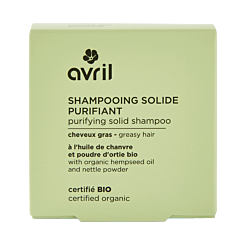 Purifying solid shampoo for oily hair