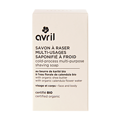 Cold-processed multi-purpose shaving soap 95g - Certified organic