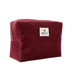 Bordeaux velvet pencil case 22 x 16 cm