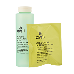 Kit gel douche Poire en pastilles + flacon