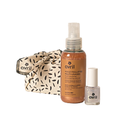 Coffret cadeau duo maquillage & soin pailleté