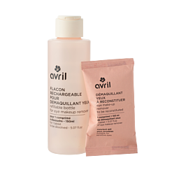 Kit démaquillant yeux en pastilles + flacon