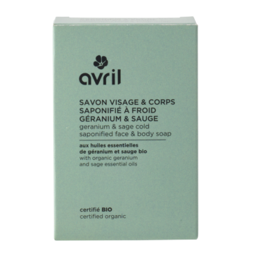 Geranium & sage cold process face & body soap