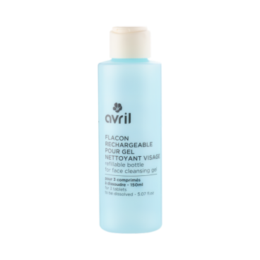 Refillable bottle for facial cleansing gel