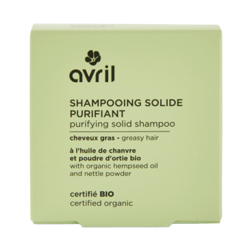 Purifying solid shampoo for oily hair