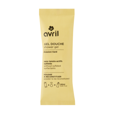 Powdered shower gel to be reconstituted, Evasion tiaré fragrance