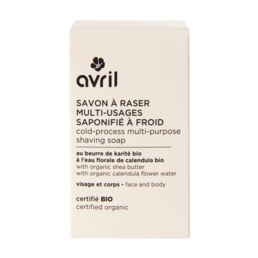Savon à raser multi-usages saponifié à froid