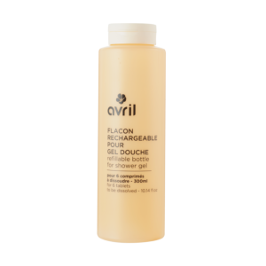Refillable bottle for shower gel