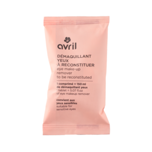 Eye make-up remover to reconstitute