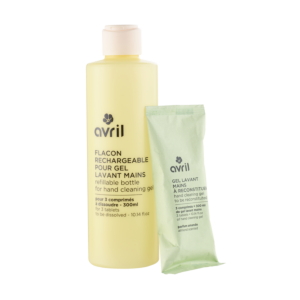 Kit gel lavant mains Amande en pastilles + flacon