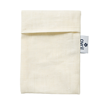 Pochette à savon en lin enduit