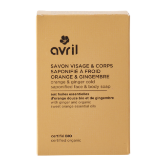 Savon à froid visage & corps orange & gingembre