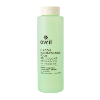 Refillable bottle for shower gel