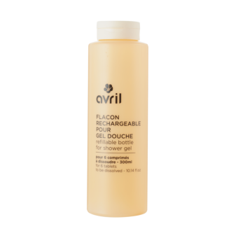 Refillable bottle for shower gel