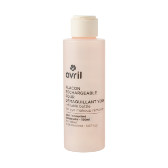 Refillable bottle for eye make-up remover