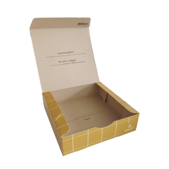 Petit coffret moutarde vide