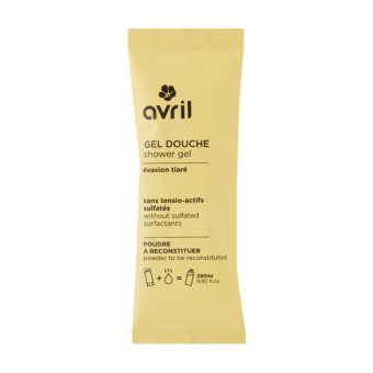 Powdered shower gel to be reconstituted, Evasion tiaré fragrance