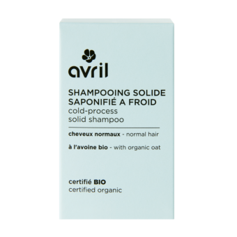 Cold-processed solid shampoo for normal hair 95g - Certified organic
