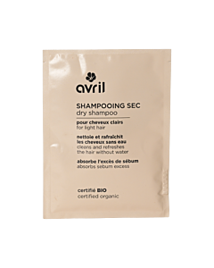 Dry shampoo powder for light hair