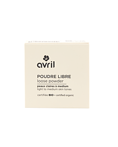 Loose powder for fair to medium skin tones