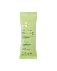 Gel lavante 2 en 1 en polvo para reconstituir con aroma a Pomme Verte