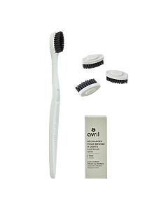 Green handle kit + 3 toothbrush heads - Medium bristles