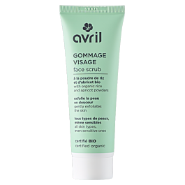 Avril certified organic face scrub, rice powder and apricot kernel