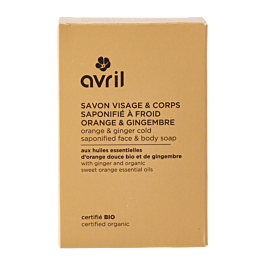 Savon à froid visage & corps orange & gingembre