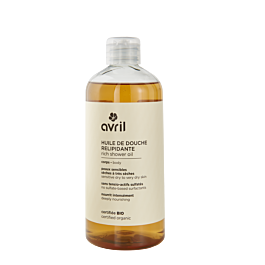 Tiare-scented relipidizing shower oil, certified organic - Avril