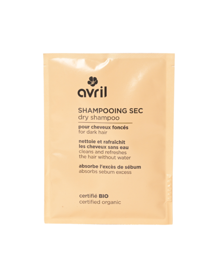 Shampooing sec en poudre pour cheveux foncés