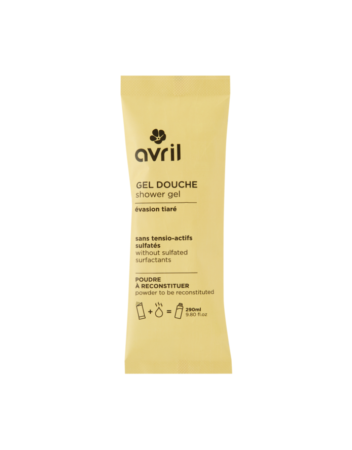 Gel douche en poudre à reconstituer Évasion tiaré